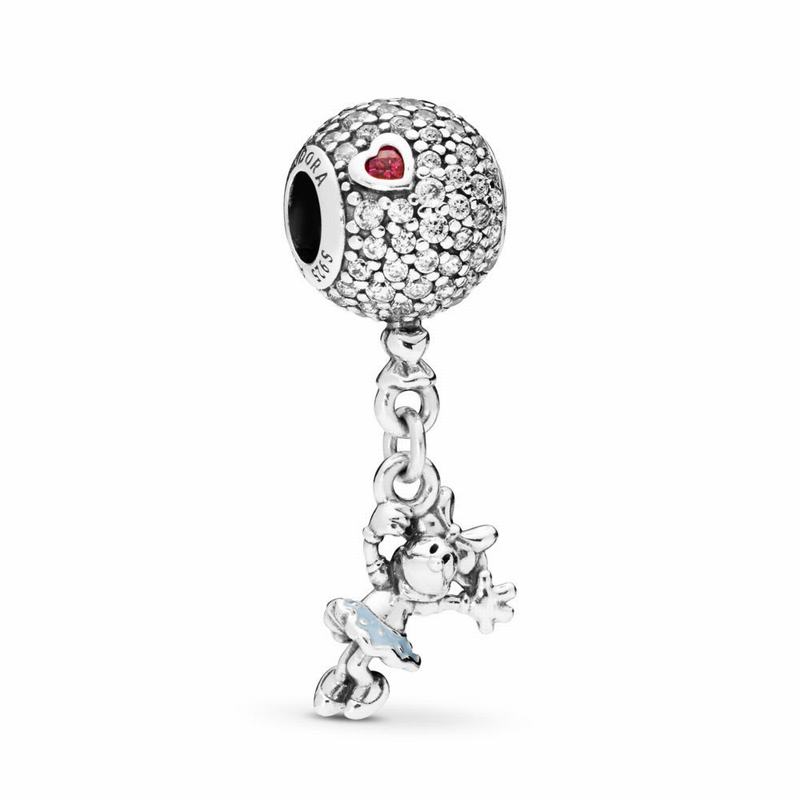 Pandora Disney Floating Minnie Dangle Charm Silver Egypt GS1230978